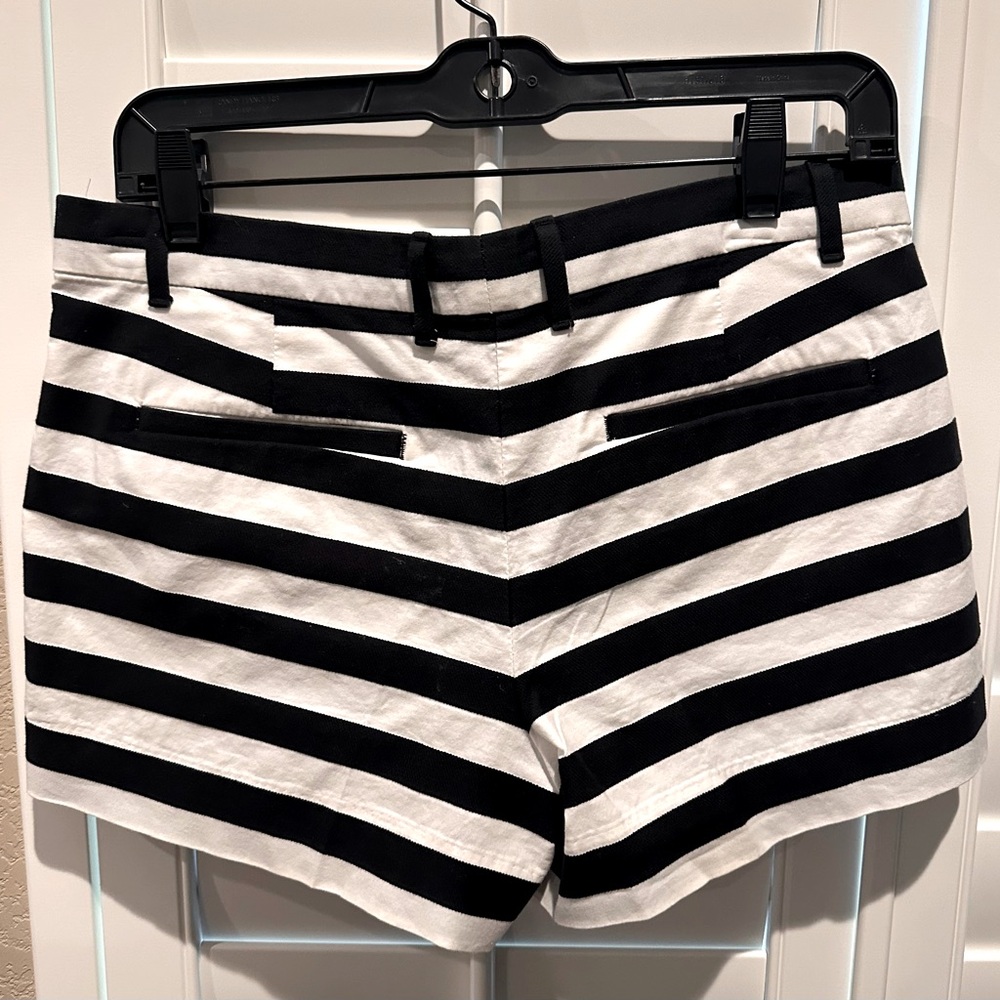 GAP Black and White Striped Women's Shorts - Picture 3 of 3